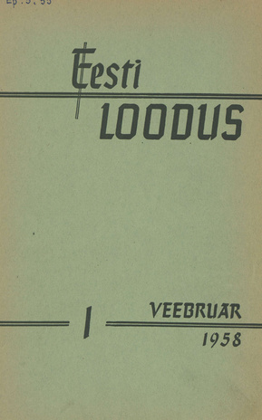 Eesti Loodus ; 1 1958-02