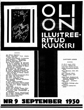 Olion ; 9 1930-09