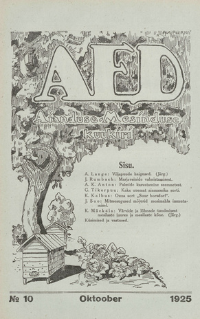 Aed : aianduse ajakiri ; 10 1925-10
