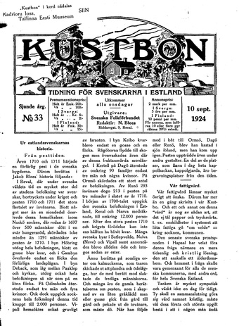 Kustbon ; 33 1924