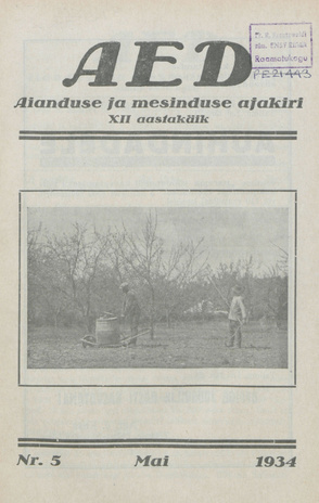 Aed : aianduse ajakiri ; 5 1934-05