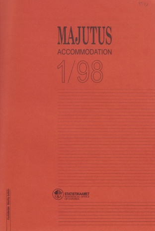 Majutus : kuubülletään = Accommodation : monthly bulletin ; 1 1998-03