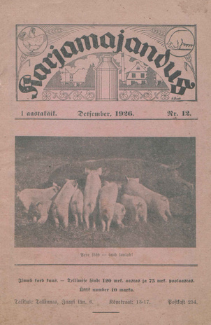 Karjamajandus ; 12 1926-12