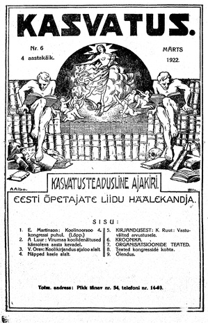 Kasvatus ; 6 1922-03