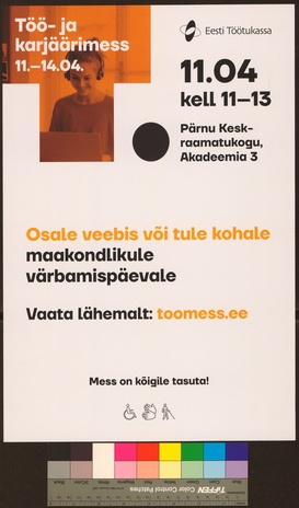 Töö- ja karjäärimess 11.-14.04 : Pärnu Keskraamatukogu 
