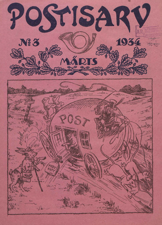 Postisarv : Tallinna peapostkontori postirahva häälekandja ; 3 (8) 1934-03