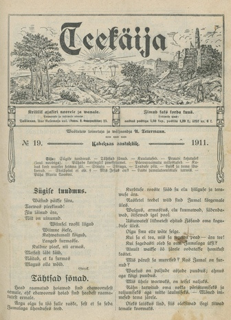Teekäija : Eesti Baptisti Koguduse Ühenduse häälekandja ; 19 1911