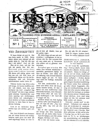 Kustbon ; 1 1925