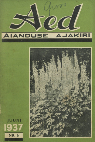Aed : aianduse ajakiri ; 6 1937-06