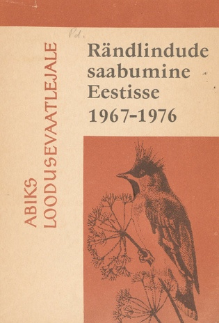 Rändlindude saabumine Eestisse 1967-1976. 1, Värvulised