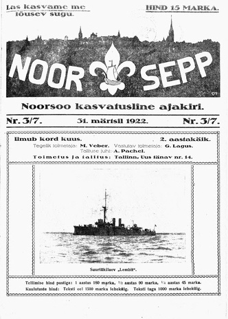 Noor-Sepp ; 3/7 1922-03-31