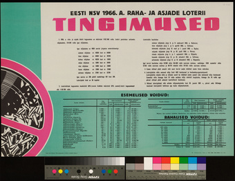Eesti NSV 1966. a. raha- ja asjade loterii tingimused