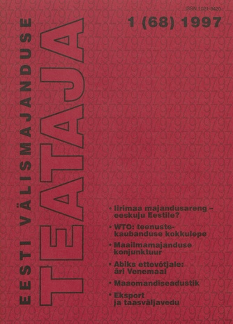 Eesti Välismajanduse Teataja ; 1 (68) 1997