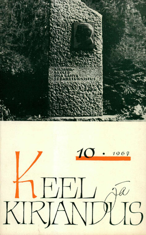 Keel ja Kirjandus ; 10 1967-10