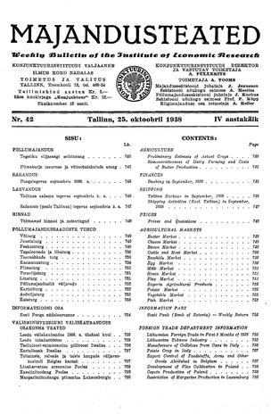 Majandusteated ; 42 1938-10-25