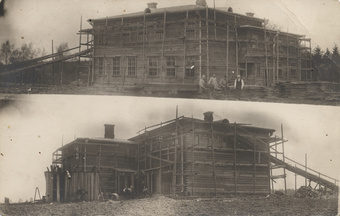 Põlula koolimaja ehitus 1927/28