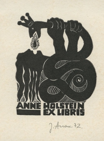 Anne Holstein ex libris 