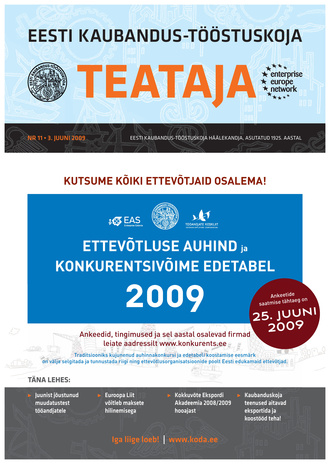Eesti Kaubandus-Tööstuskoja Teataja ; 11 2009-06-03