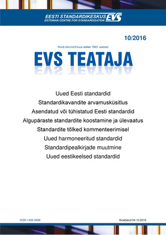 EVS Teataja ; 10 2016-10-04