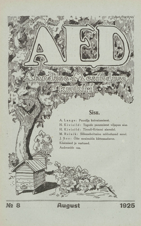 Aed : aianduse ajakiri ; 8 1925-08