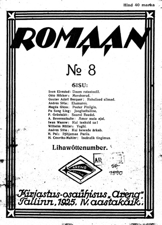 Romaan ; 8 (74) 1925-04