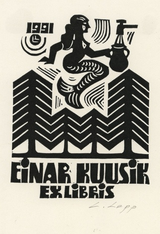 Einar Kuusik ex libris 