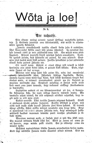 Wõta ja loe ; 9 1932
