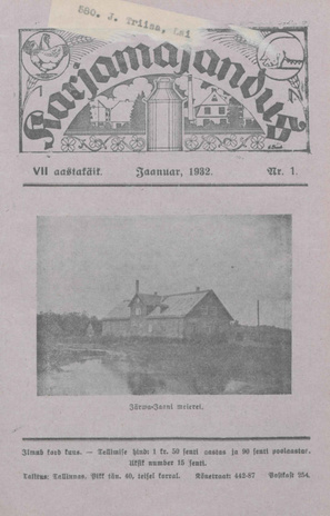 Karjamajandus ; 1 1932-01