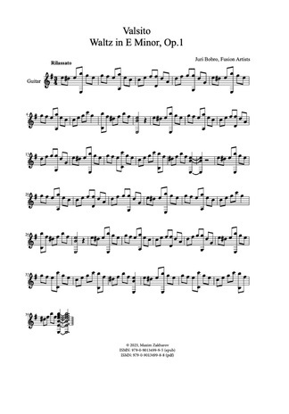 Valsito : waltz in E minor : Op. 1 