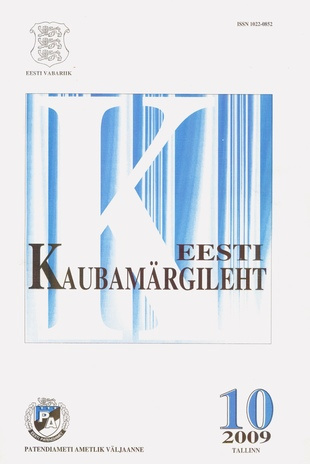 Eesti Kaubamärgileht ; 10 2009-10