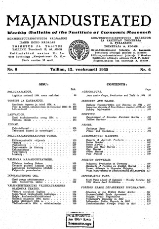 Majandusteated ; 6 1935-02-12