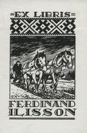 Ex libris Ferdinand Ilisson 