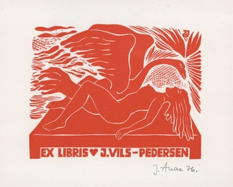 Ex libris J. Vils-Pedersen 
