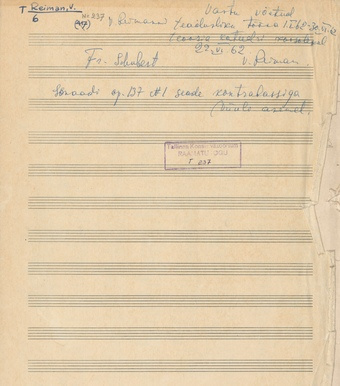 Sonaadi op. 137 Nr. 1 seade kontrabassile viiuli asemel