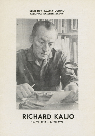 Richard Kaljo, 15.07.1914-5.07.1978 : eksliibrised 
