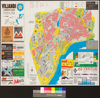 Viljandi : linnaplaan = tourist map = Stadtplan 