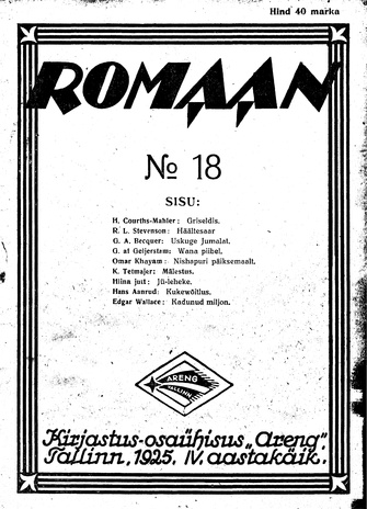 Romaan ; 18 (84) 1925-09