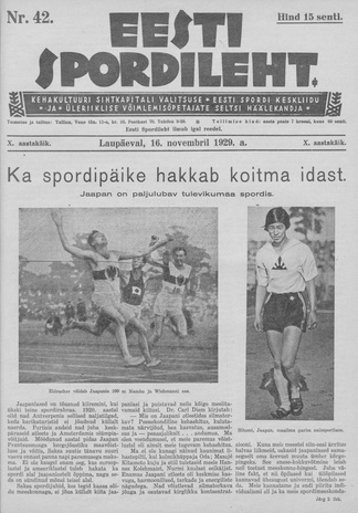Eesti Spordileht ; 42 1929-11-16