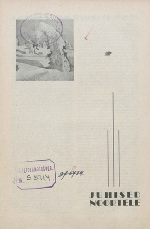 Juhised Noortele ; 11-12 1939
