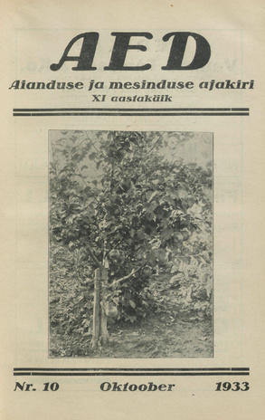 Aed : aianduse ajakiri ; 10 1933-10