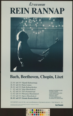 Rein Rannap : Bach, Beethoven, Chopin, Liszt 