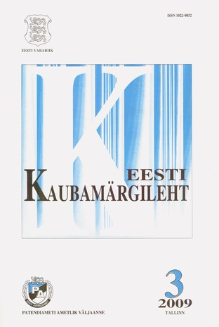 Eesti Kaubamärgileht ; 3 2009-03