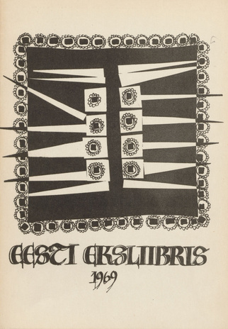 Eesti eksliibris 1969 : näituse kataloog 