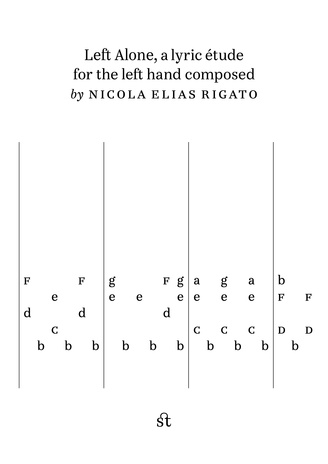 Left alone : a lyric étude for the left hand 