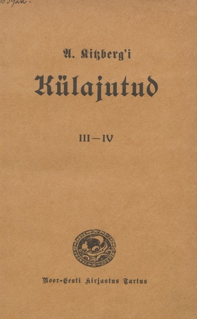 A. Kitzberg'i külajutud. III-IV