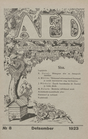 Aed : aianduse ajakiri ; 8 1923-12