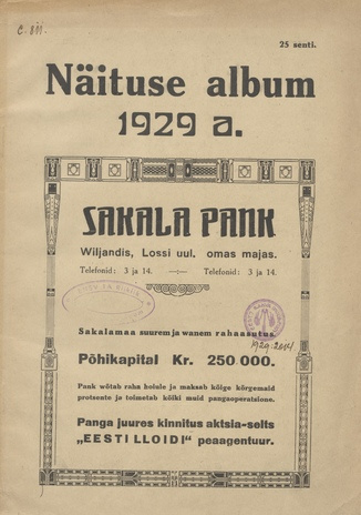 Näituse album 1929. a.