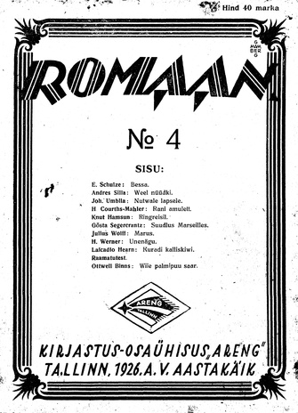 Romaan ; 4 (94) 1926-02