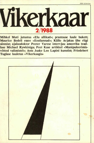 Vikerkaar ; 2 1988