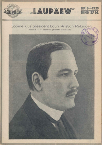 Laupäev : nädala pildileht ; 8 1925